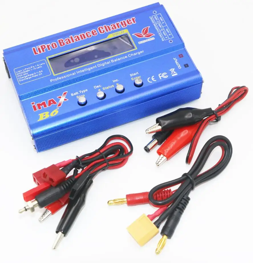 B6 XT60 plug IMAX B6 цифровой RC Lipo NiMh батарея баланс зарядное устройство+ AC мощность 12 в 5A адаптер Прямая поставка - Цвет: B6 XT60 plug