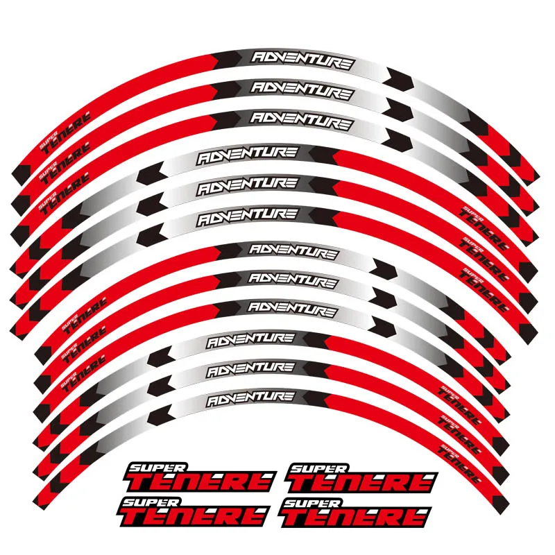 

Наклейка на колесо мотоцикла спереди и сзади, 12 шт., внешняя наклейка для YAMAHA XT1200Z ZE SUPER TENERE XT1200Z SUPER TENERE RAID EDITION