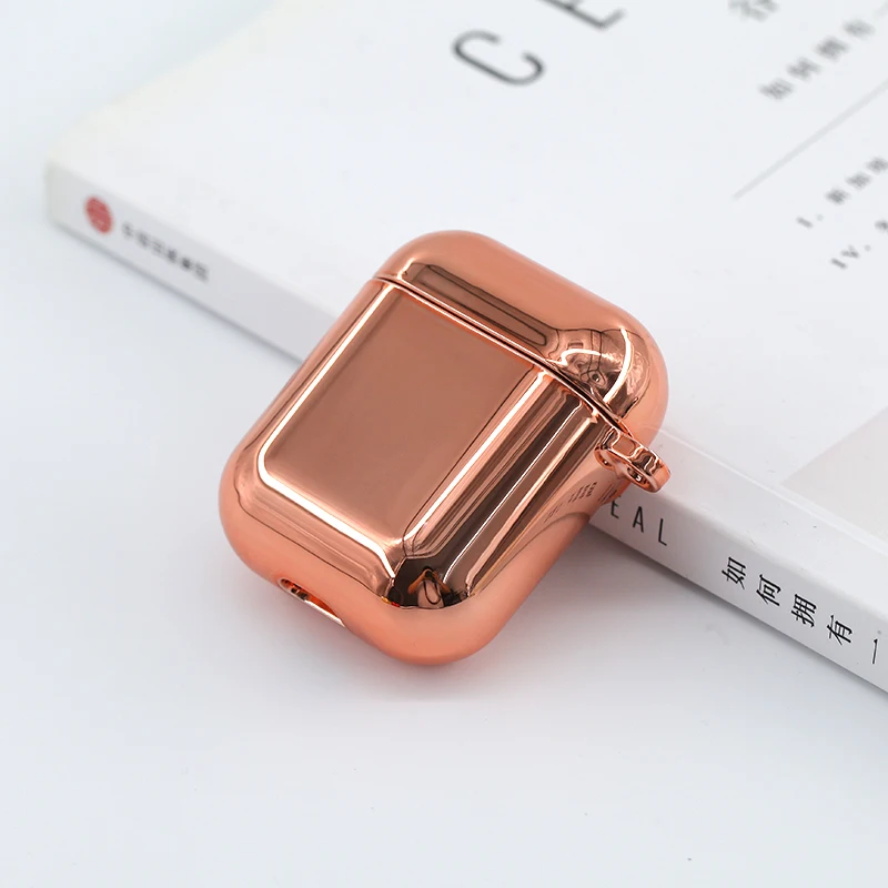 AirPods беспроводной покрытие сплошной цветной узор чехол для гарнитуры iPhone AirPods1