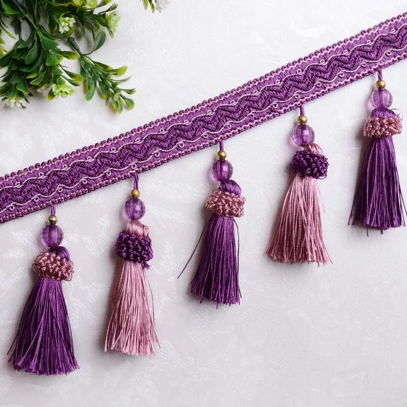 12 ярдов/партия разноцветная длинная бахрома из полиэстера|Кисти бахрома| |