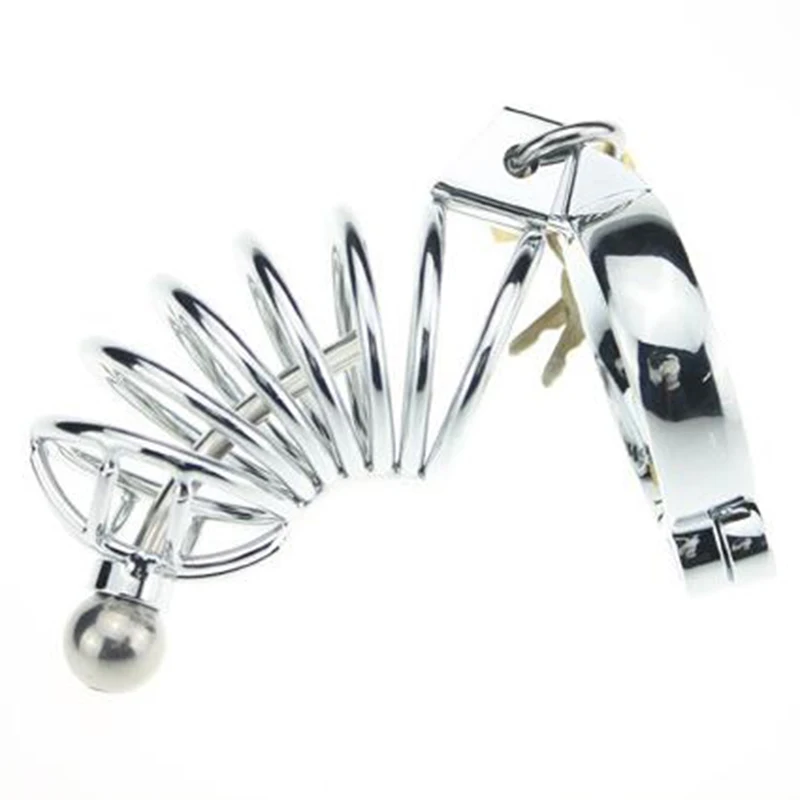 Кольцо для пениса с кольцом на ремне замок из нержавеющей стали Запираемая