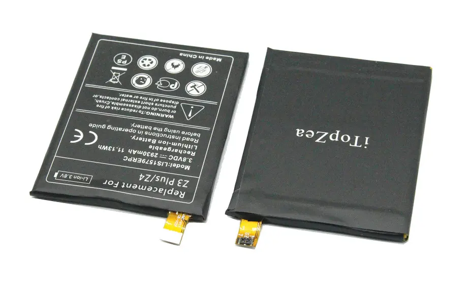 ITopZea 1x2930 мАч LIS1579ERPC Сменный аккумулятор для C5 Ultra / Dual E5506 E5553 E5533 E5563 Z3 Plus +/Dual E6553 Z4 E6533