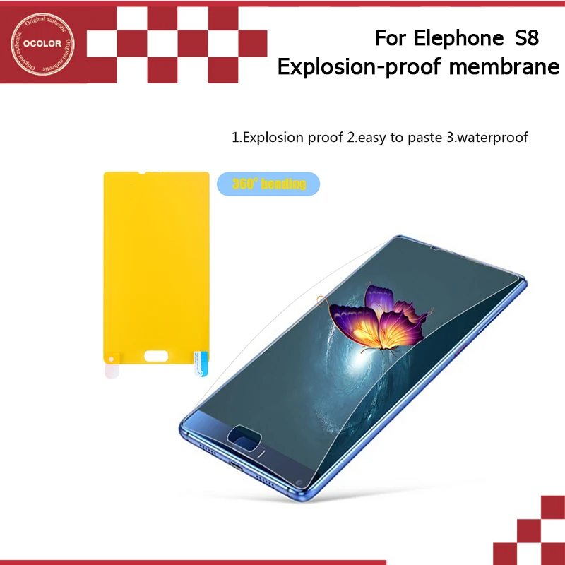 Ocolor 2 шт. для Elephone S8 не Стекло пленка с защитой от возгорания ультра-тонкий Переднее стекло на экран протектор для Elephone S8 мобильного телефона