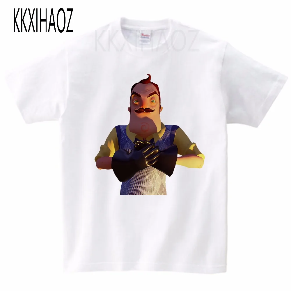Детская футболка с принтом Hello Neighbor Game летняя короткими рукавами для маленьких
