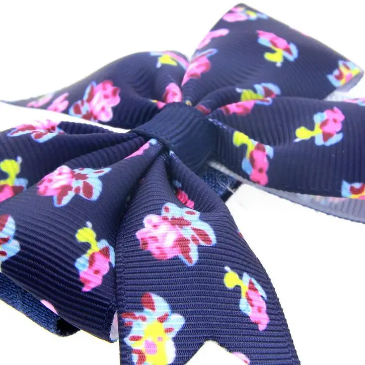 

20pcs Free shipping Cute Elastic Headdress Kids Hair Band Girls Bow Spring Pinwheel Headband Bow