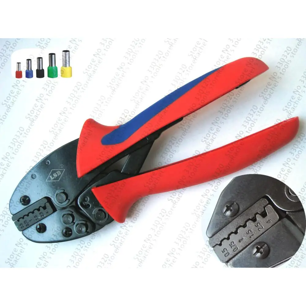 

0.5-4mm2 Terminal Crimping Tool Bootlace Ferrule Crimper for cord end lug S-04WFL