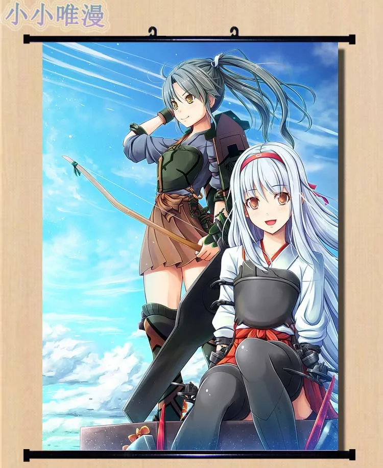 Декоративные картинки из японского аниме коллекция Kantai персонажи kanglue Zuikaku и Shoukaku