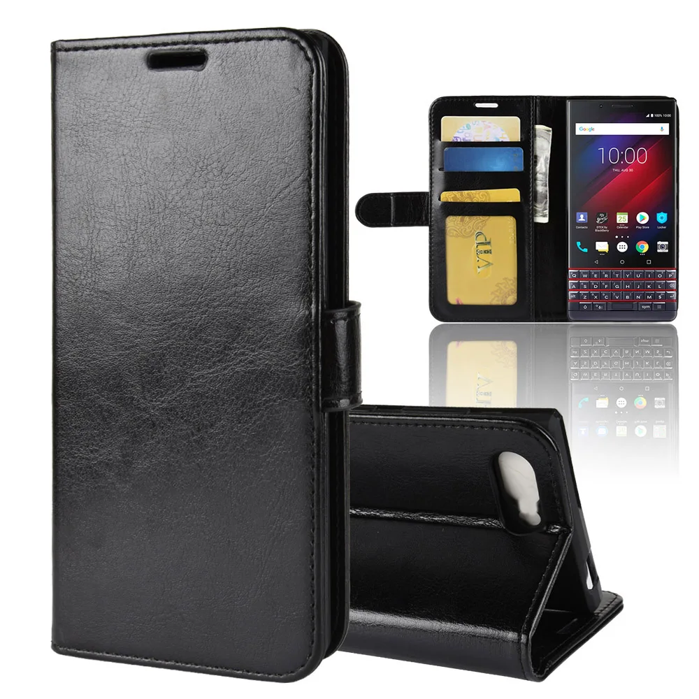 Чехол для телефона Blackberry Key2 Le ключ 2 Lite чехол Роскошный кожаный BalckBerry защитный