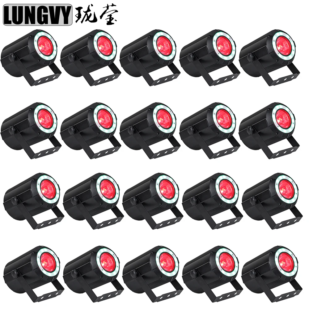 Бесплатная доставка 20 шт./лот 40 Вт RGBW Quad Color 12 шт. RGB 3в1 SMD 5050 светодиоды COB DMX LED Par Light