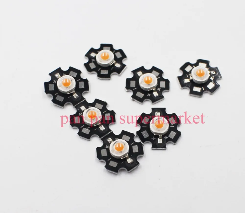 10 100 шт./лот 3 Вт полный спектр led grow chip с PCB star lights широкий 400nm 840nm диод для