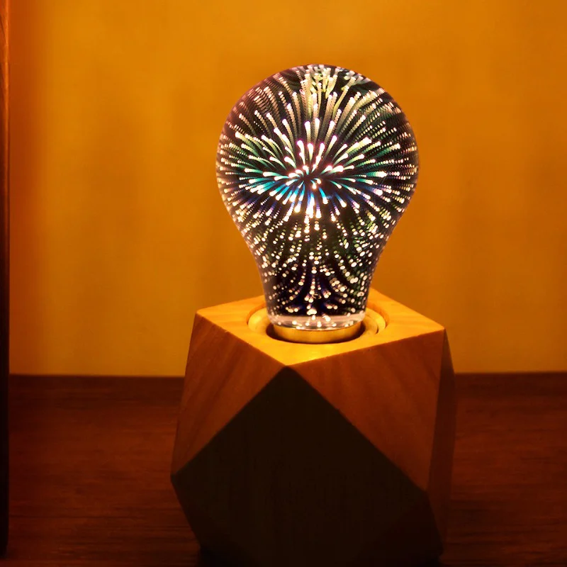 3D Звезда светодиодный светильник RGB E27 фейерверк эффект Эдисона лампа Праздничная Рождественская вечеринка Декор свет CLH@ 8