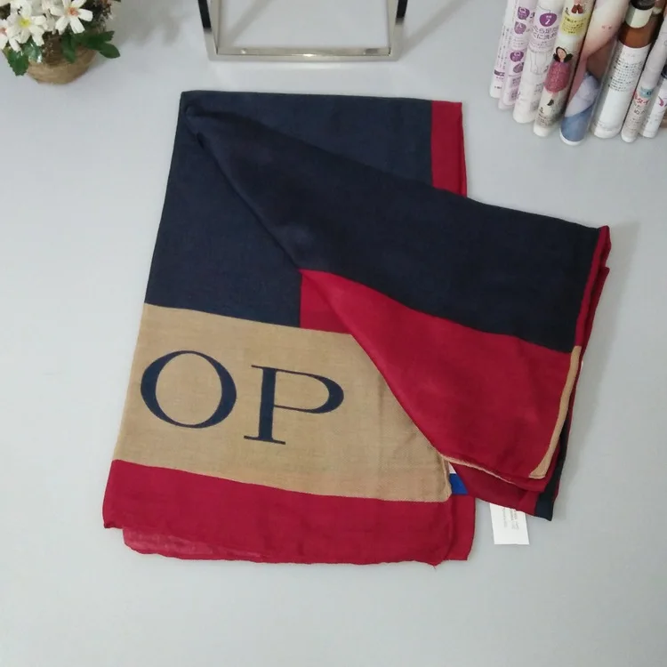 Новый дизайн моды printe каракули заплатил пейсли длинный хлопок платки популярны