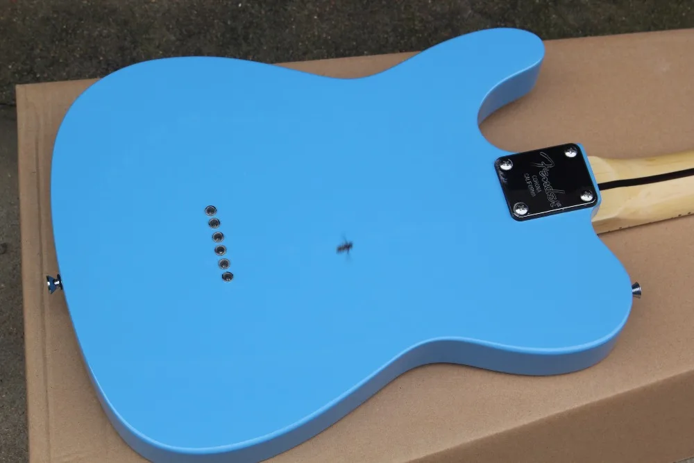 Free Shipping top quality factory Maple fingerboard Standard F TeLe telecaster blue Electric Guitar 17-11 | Спорт и развлечения