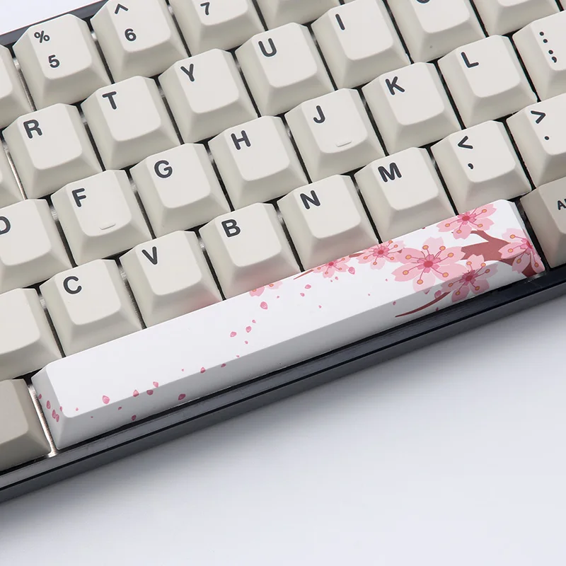 Пятисторонняя Сублимация краски spacebar 6.25U Вишневый профиль keycap для DIY cherry mx