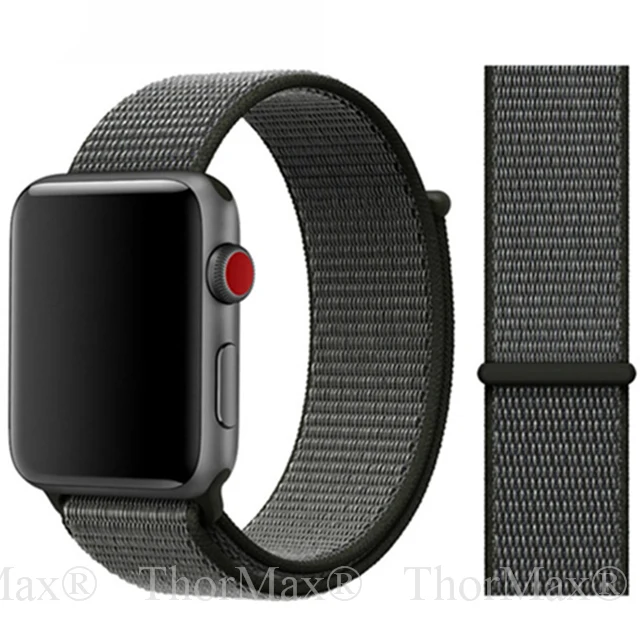 9-Dark Olive Для наручных часов Apple Watch, версии мягкий нейлон 40 мм 44 мм для наручных часов iWatch, сменный ремешок спортивный петля для наручных часов Apple Watch 4 серии 3/2/1 38 мм 42 мм ремешок - Цвет ремешка: 9-Dark Olive