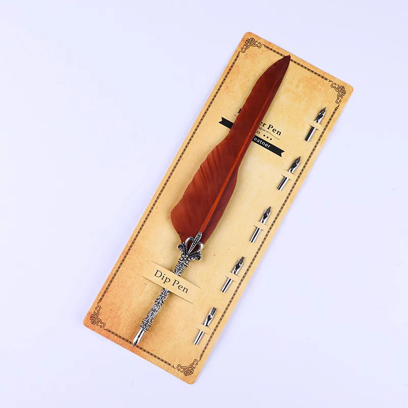 Красивые перьевые чернила для ручек ручка для письма для школьных принадлежностей канцелярские дешевые товары ручка канцелярский товар - Цвет: COFFEE