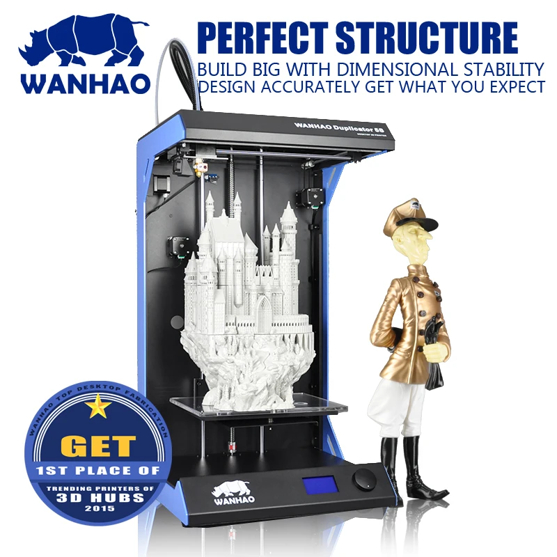 D5S высококачественный крупноформатный принтер Wanhao промышленный 3D-принтер машина