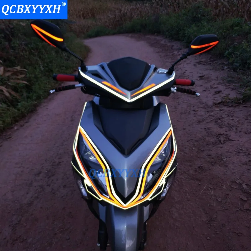 QCBXYYXH, 5 м* 1 см, светоотражающие полоски, наклейки для автомобиля, Стайлинг, украшение для мотоцикла, для автомобилей, безопасности велосипеда Предупреждение ющие клейкие ленты