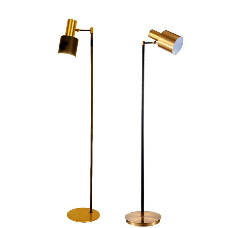 TOOLERY Retro Industrial Floor Lamp Creative LED Light Brass Color Standing Living Room Bedroom Two Year Guaranteed | Освещение