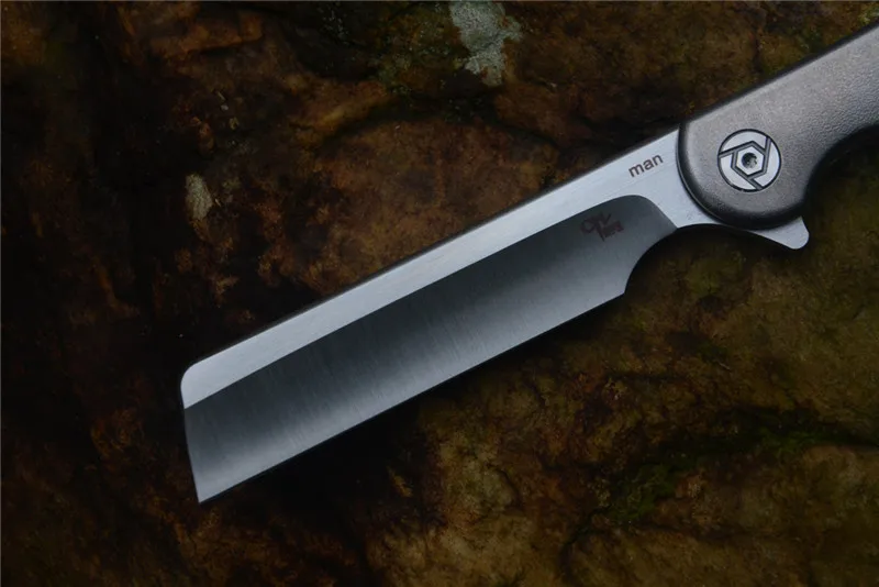 CH Flipper Pocket Razor Knife Man S35VN Blade Ball Bearing Titanium Handle Folding Outdoor knife for Gift Collections