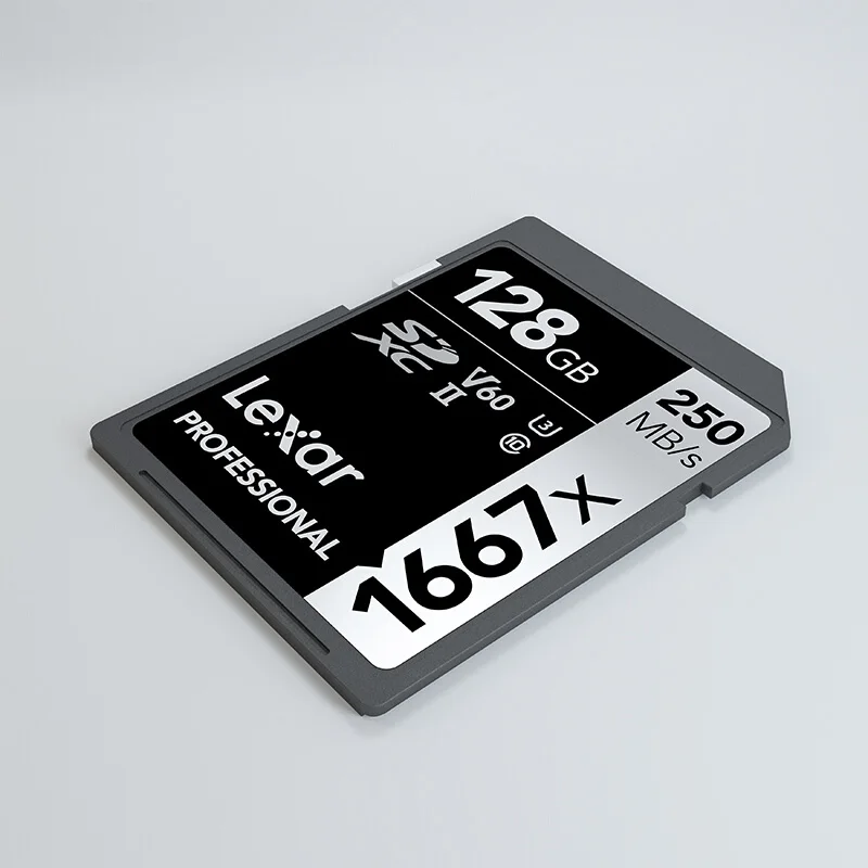 New Lexar memory Flash sd card cartao de memoria 128gb U3 SDXC UHS-II 250MB/s for Digital SLR/HD 1080p 3D 4K video Camera cards