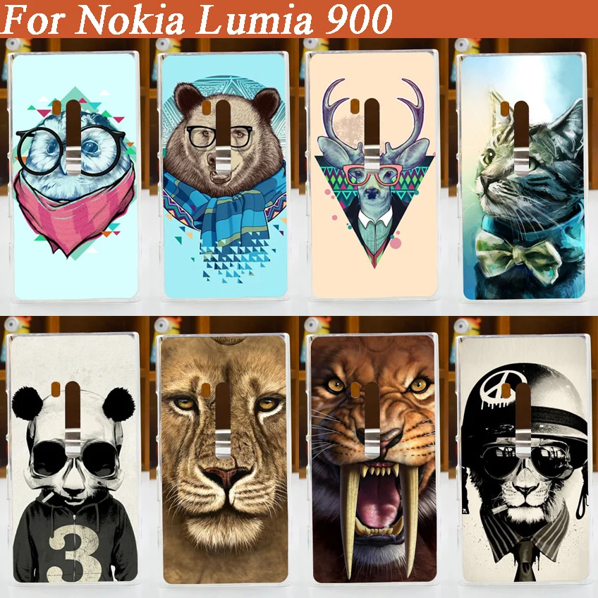 Новое поступление Модный чехол с рисунком для Nokia Lumia 900 жесткие пластиковые чехлы