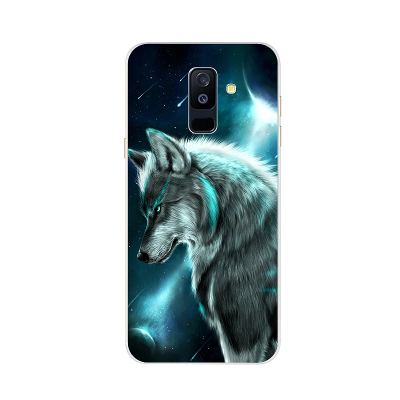 Фиолетовый Для samsung Galaxy A6 чехол 5,6 'Мягкий силиконовый чехол для телефона чехол s для samsung A 6 Plus A 600 610 F Сумочка для телефона чехол - Цвет: Фиолетовый