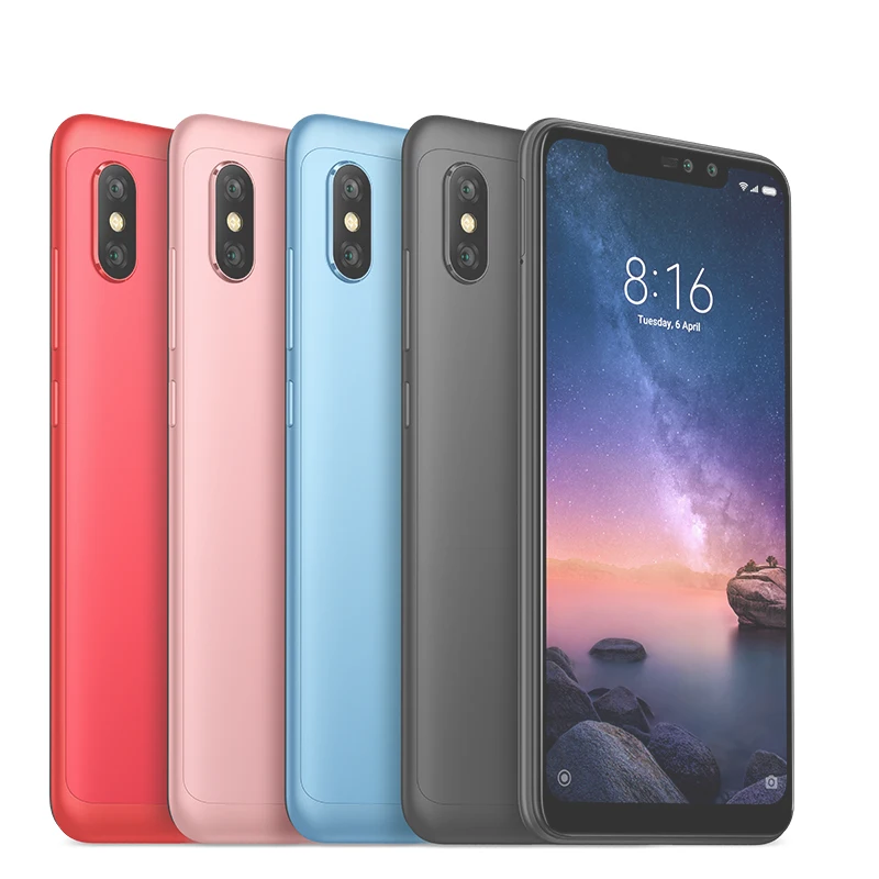 В наличии глобальная версия Xiaomi Redmi Note 6 Pro 4GB 64GB Snapdragon 636 Octa Core 26 &quotполноэкранный