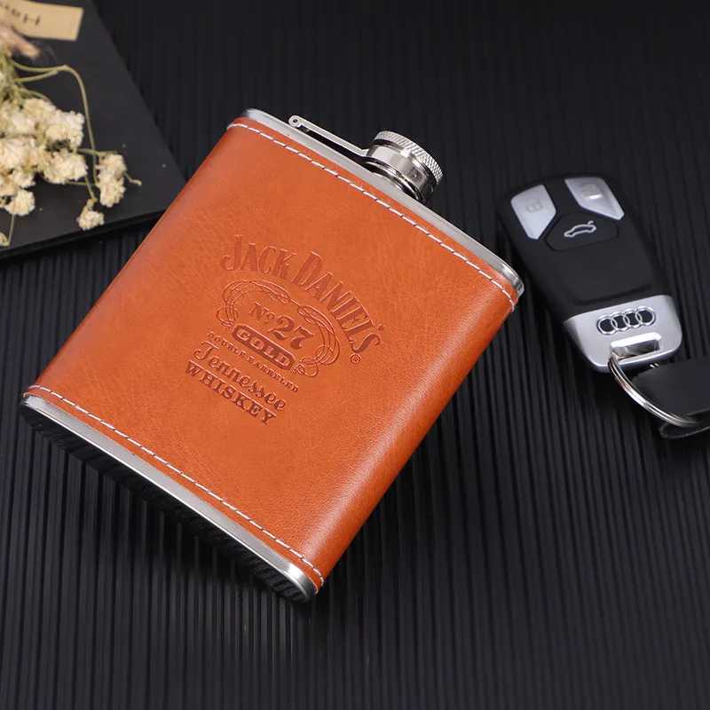 

Portable 7oz 8oz Stainless Steel Hip Flask Russian Wine Mug Wisky Bottle Drinkware Alcohol Bottle for Kitchen Tool EA