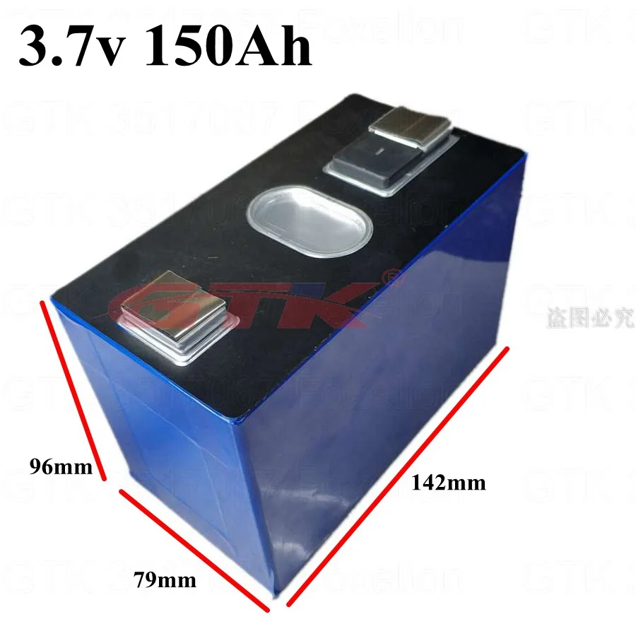 1 шт. 3,7 в 150Ah ячейка 100A lipo батарея 4,2 в упаковка diy Солнечный фотоэлектрический инвертор для хранения энергии литиевый 200ah 12 в автомобильный скутер