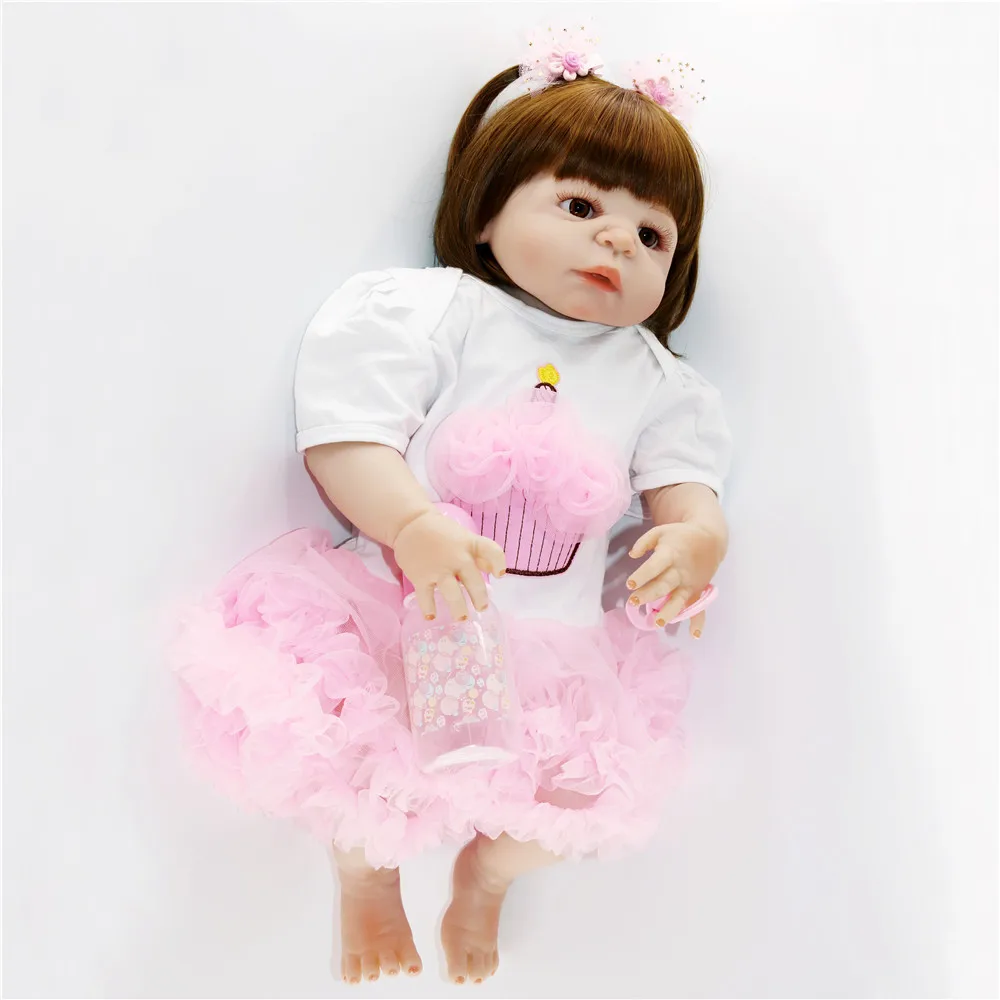 Милые куклы силиконовые Возрожденные для принцессы подарок на день детей