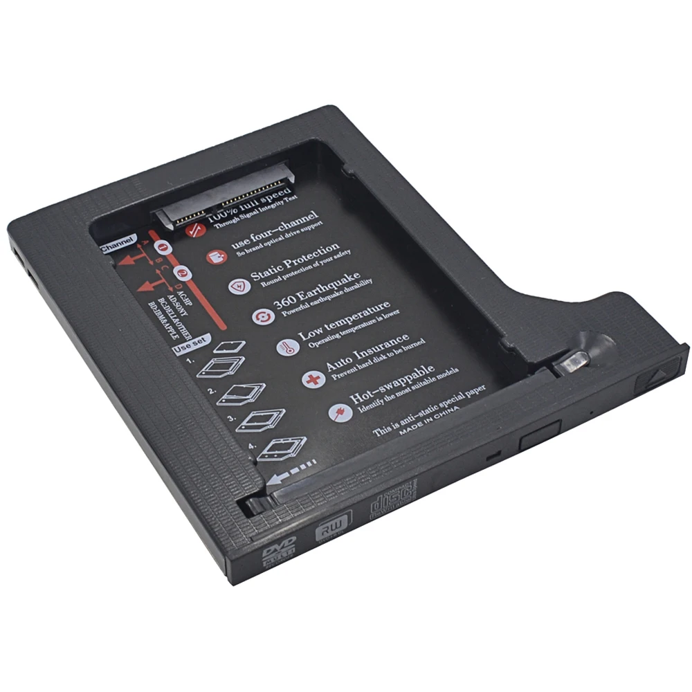 CHIPAL 4 канальный 2 й жесткий диск Caddy 9 5 мм SATA к 3 0 для &quotSSD чехол корпус светодиодный