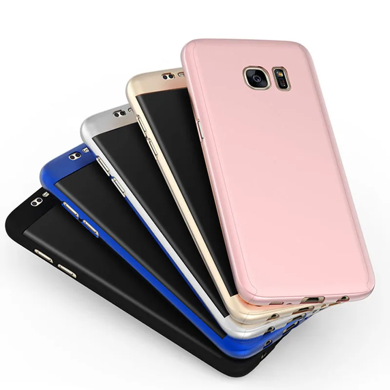 360 спереди назад всего тела кожи защитный чехол для Samsung Galaxy S7 S 7 5.1 дюймов телефон