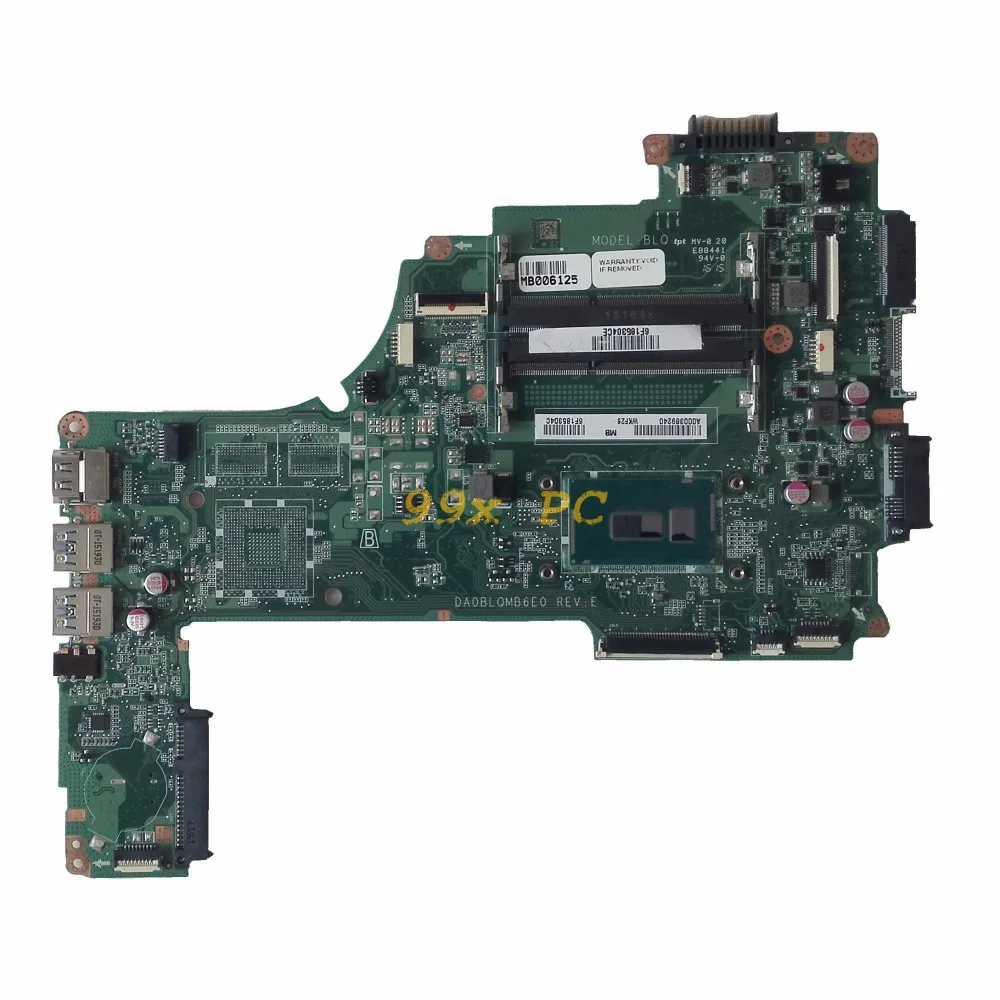 LAOKE для Toshiba Satellite L50 C Материнская плата ноутбука W/I5 5200U Процессор A000389240 DA0BLQMB6E0