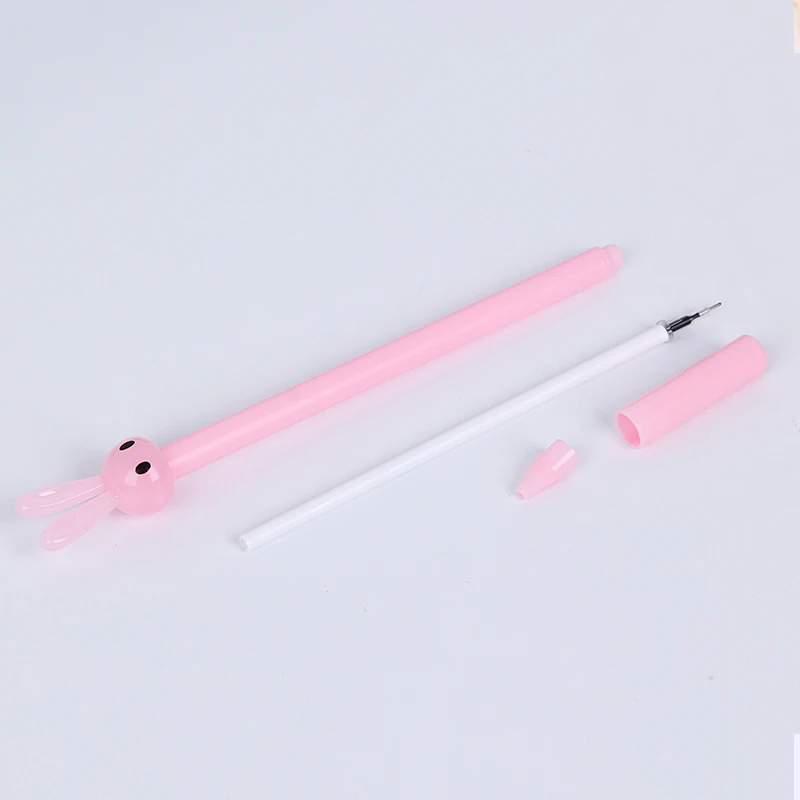 4 шт. кавайные заячьи ушки черные гелевые ручки с чернилами Милая мультяшная