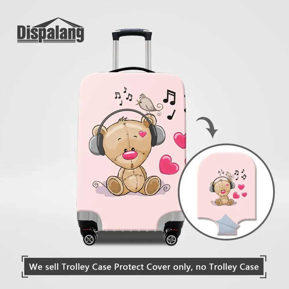 Luggage Cover03 Dispalang лиса свинья Сова Единорог принт защитный чехол на чемодан для 18-32 дюймов детей женщин мультфильм аксессуары для путешествий - Цвет: Luggage Cover03