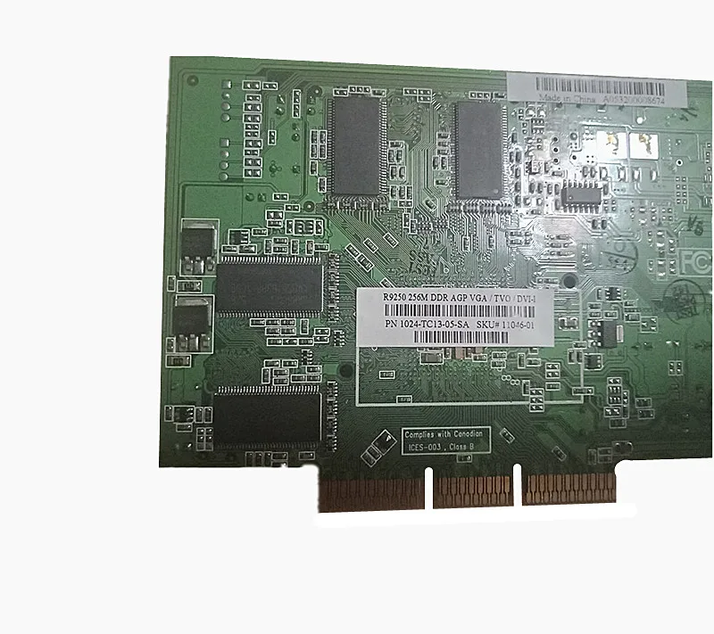 Оригинальная материнская плата ATI Radeon 9250 256M совместима с видеокартой AGP8X и 4X| |
