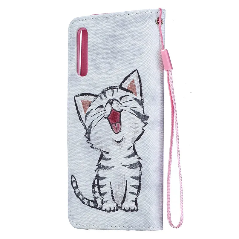 Для samsung Galaxy A50 кожаный чехол на СПС Coque samsung A50 50 A505F A505 крышка Модный чехол-бумажник с откидной подставкой Чехол для телефона сумка