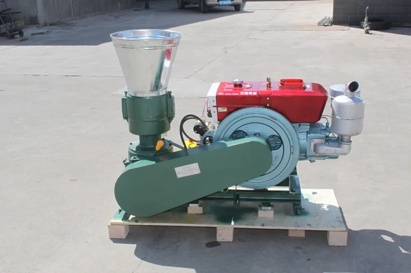 Руководство KL200A 15HP дизельный двигатель гранулятор корма/Древесные Гранулы Мельница машина гранулятор