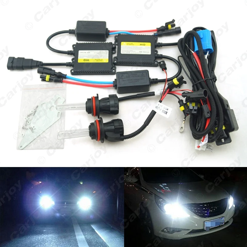 LEEWA 1 компл. 35 Вт AC фары автомобиля 9004 9007 ксеноновая лампа Hi/Lo Луч би-ксеноновая лампа свет цифровой Slim балласта HID комплект# CA4479