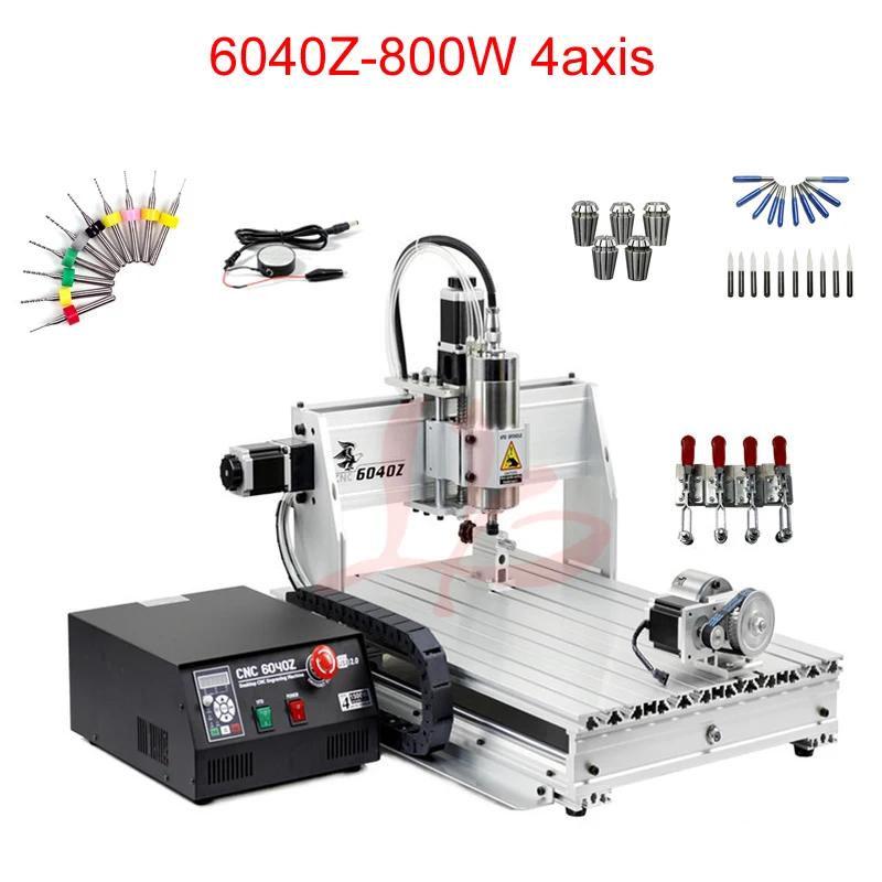 

800W CNC фрезерный станок 600*400 мм рабочая зона cnc гравировальный станок с VFD шпиндель водяного охлаждения
