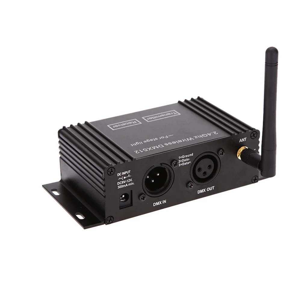2,4G Ism 126 Каналы 400 м Диапазон Dmx512 беспроводной приемопередатчик 2in1 ЖК-дисплей Дисплей ретранслятор DMX512 светодиодный контроллер освещения