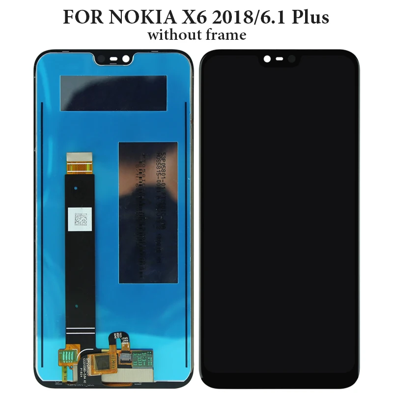 Запасные части для телефона Nokia X6 2018 6 1 Plus ЖК-дисплей с сенсорным экраном 5 8 дюйма