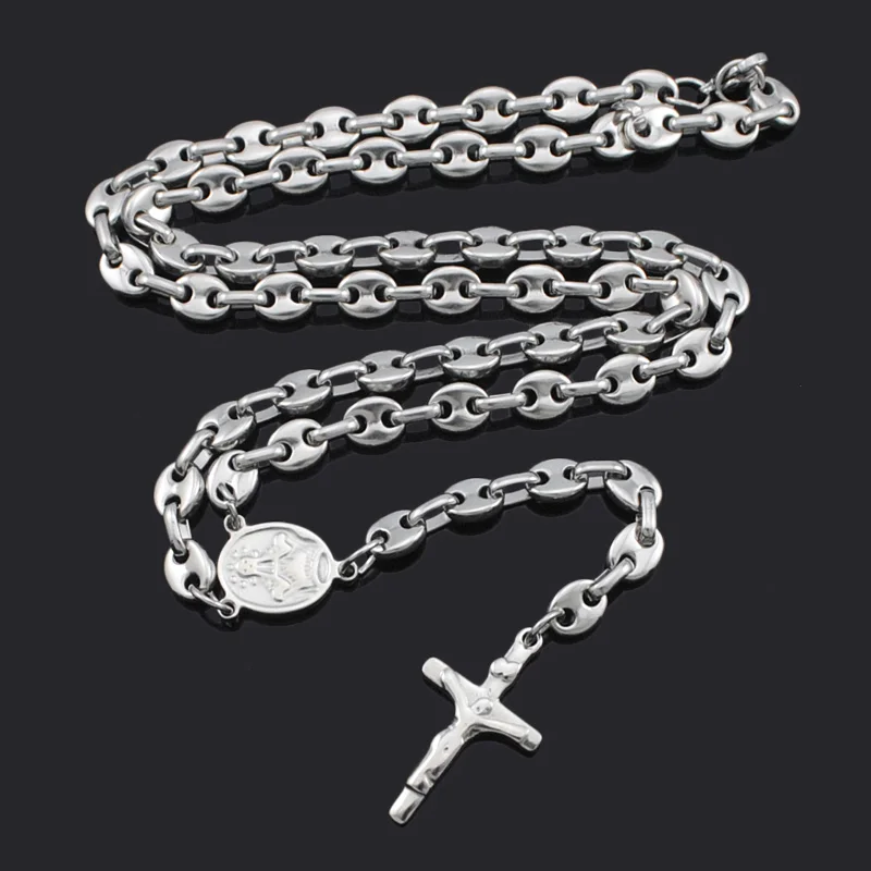 Ожерелье ATGO из нержавеющей стали для женщин и мужчин романтическое колье с