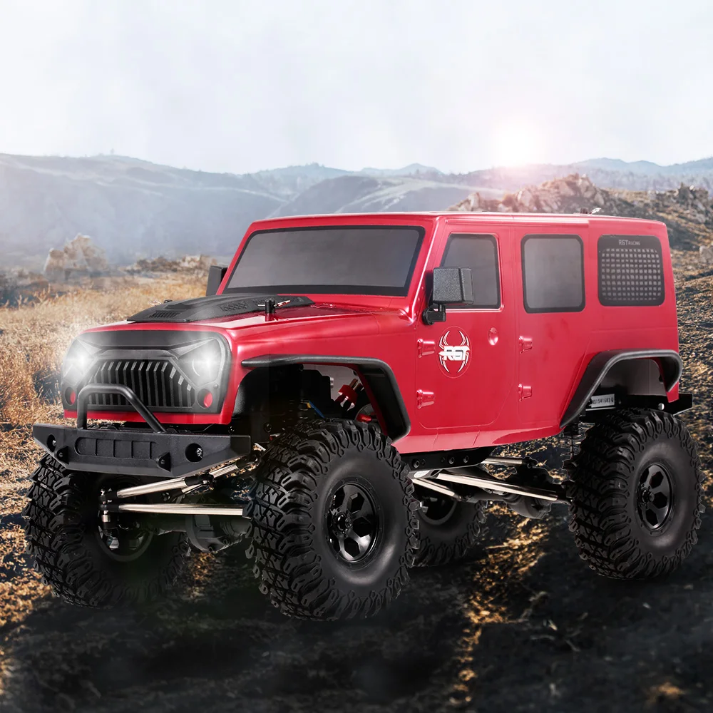 RGT 86100 1/10 2,4G 4WD RC Рок Гусеничный внедорожный автомобиль скалолазание грузовик детская игрушка для мальчиков с 2 батареями