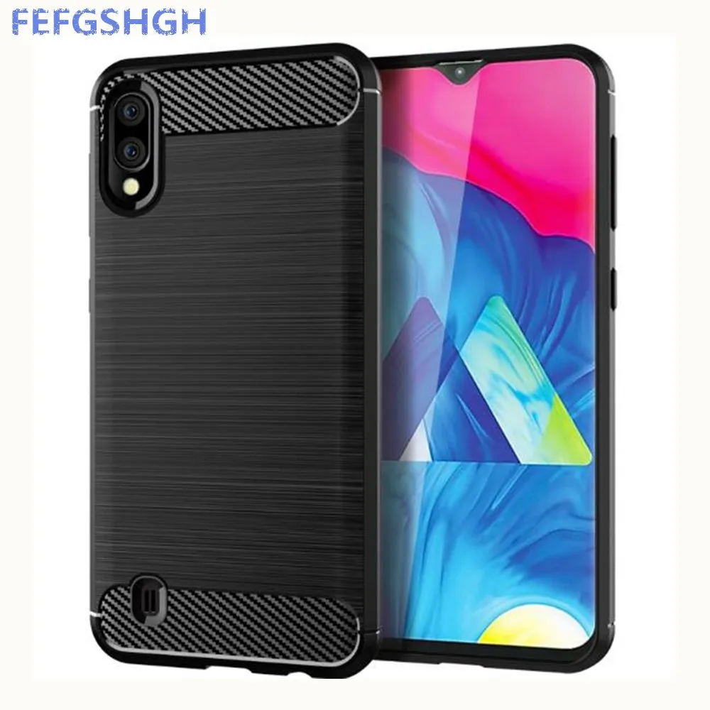 Чехол из углеродного волокна для Samsung Galaxy M10 резиновые силиконовые чехлы