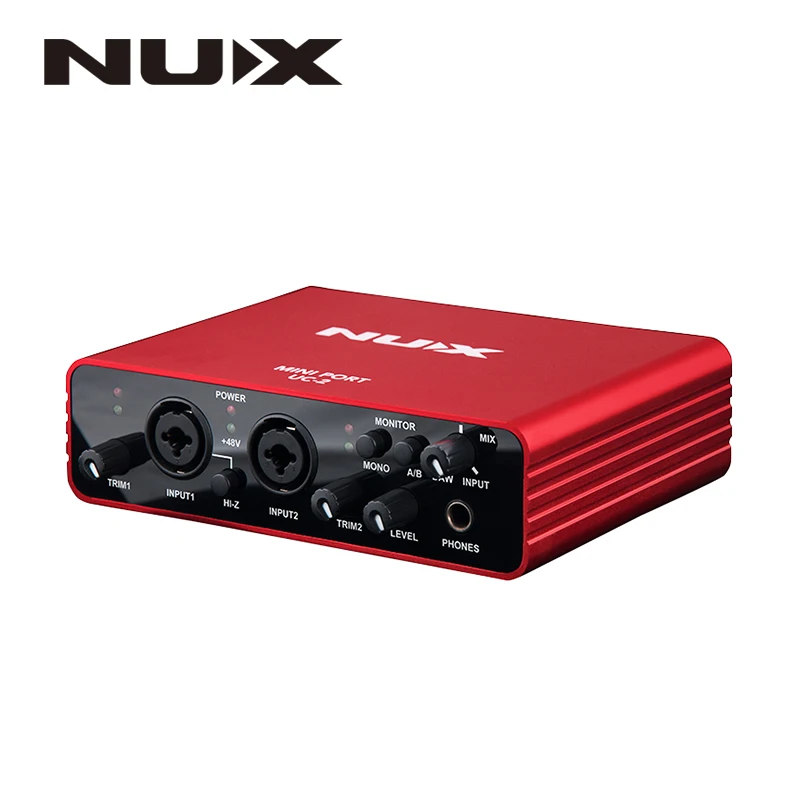 NUX UC 2 мини порт USB аудио интерфейс XLR 6 35 мм вход выход для микрофона MIDI инструмент