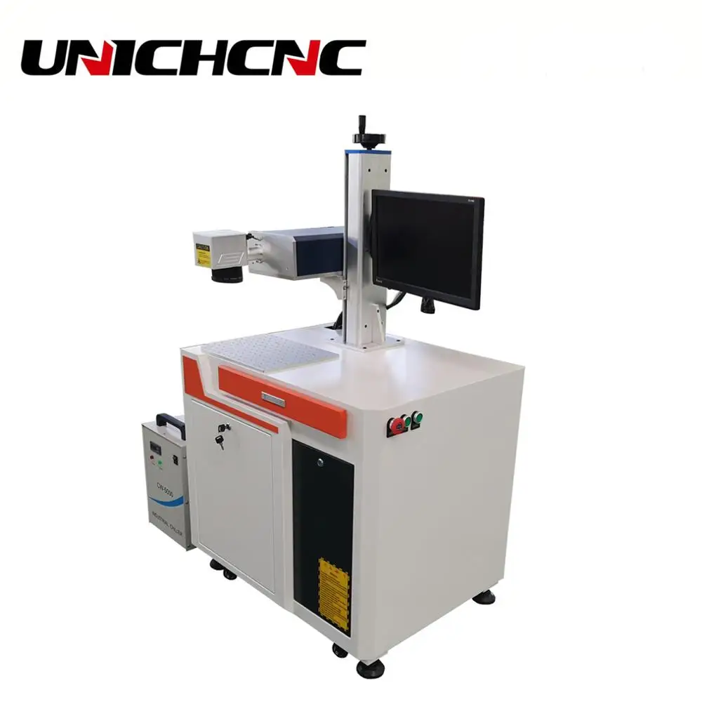 UNICHCNC лучшая гравировальная УФ лазерная маркировочная машина 3 Вт 5 для дерева