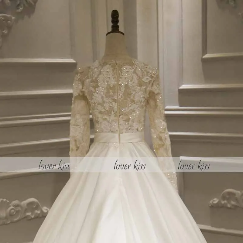 Романтическое кружевное и атласное свадебное платье Lover Kiss Vestido De Noiva 2021 свадебные
