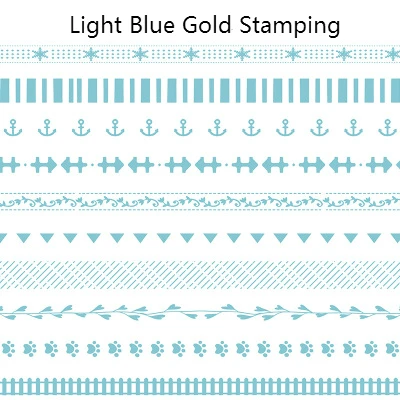 Light Blue Г-н Бумага 10 шт./кор. 8 мм* 3 м Цвет штамповки отрезной правило линии Bullet журнала лента Washi Скрапбукинг DIY декоративная клейкая лента - Цвет: Light Blue